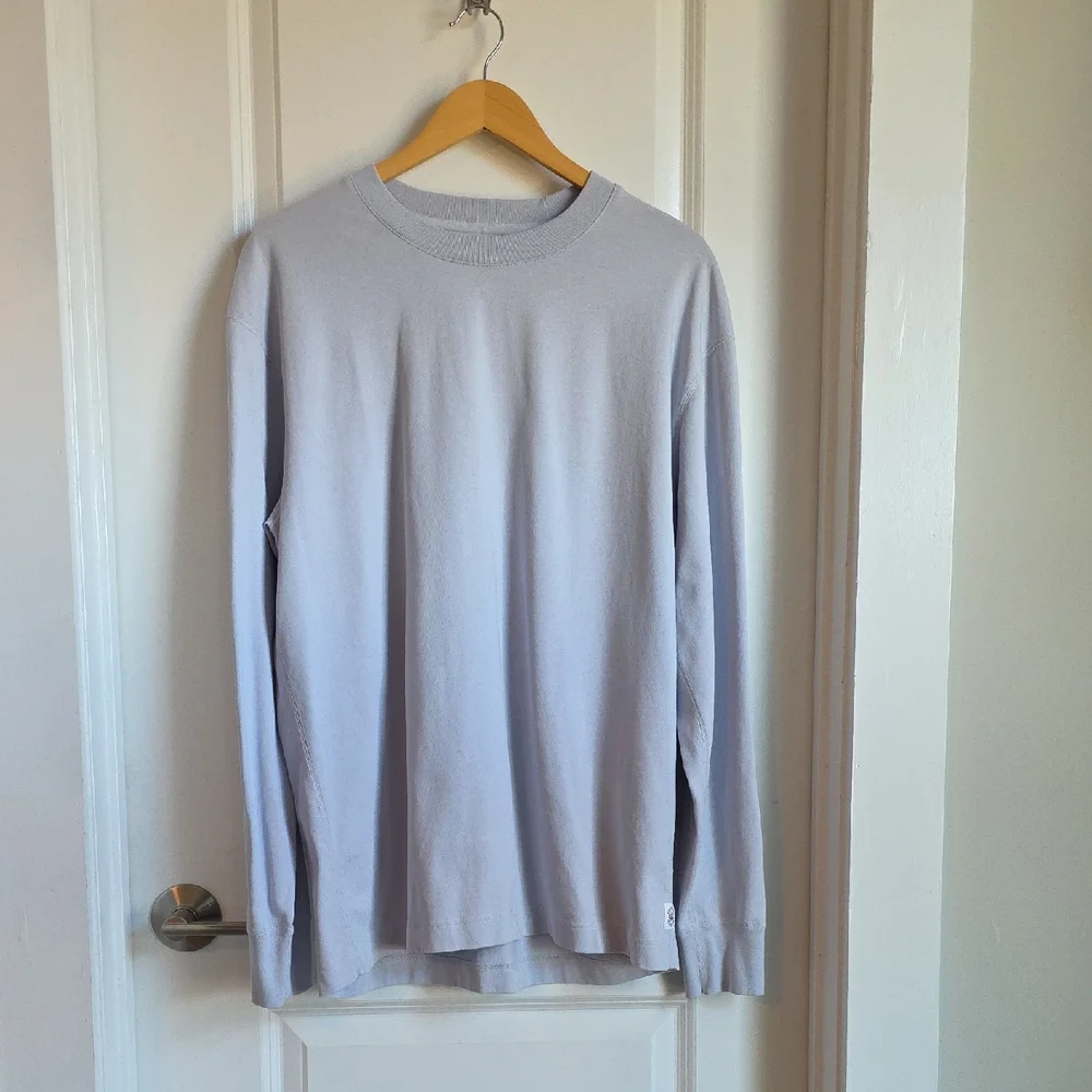 Reigning Champ - Midweight Jersey Long Sleeve - Ice Blue - Large - Picture 1 of 6
